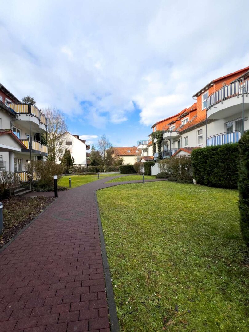 Garten der Wohnanlage