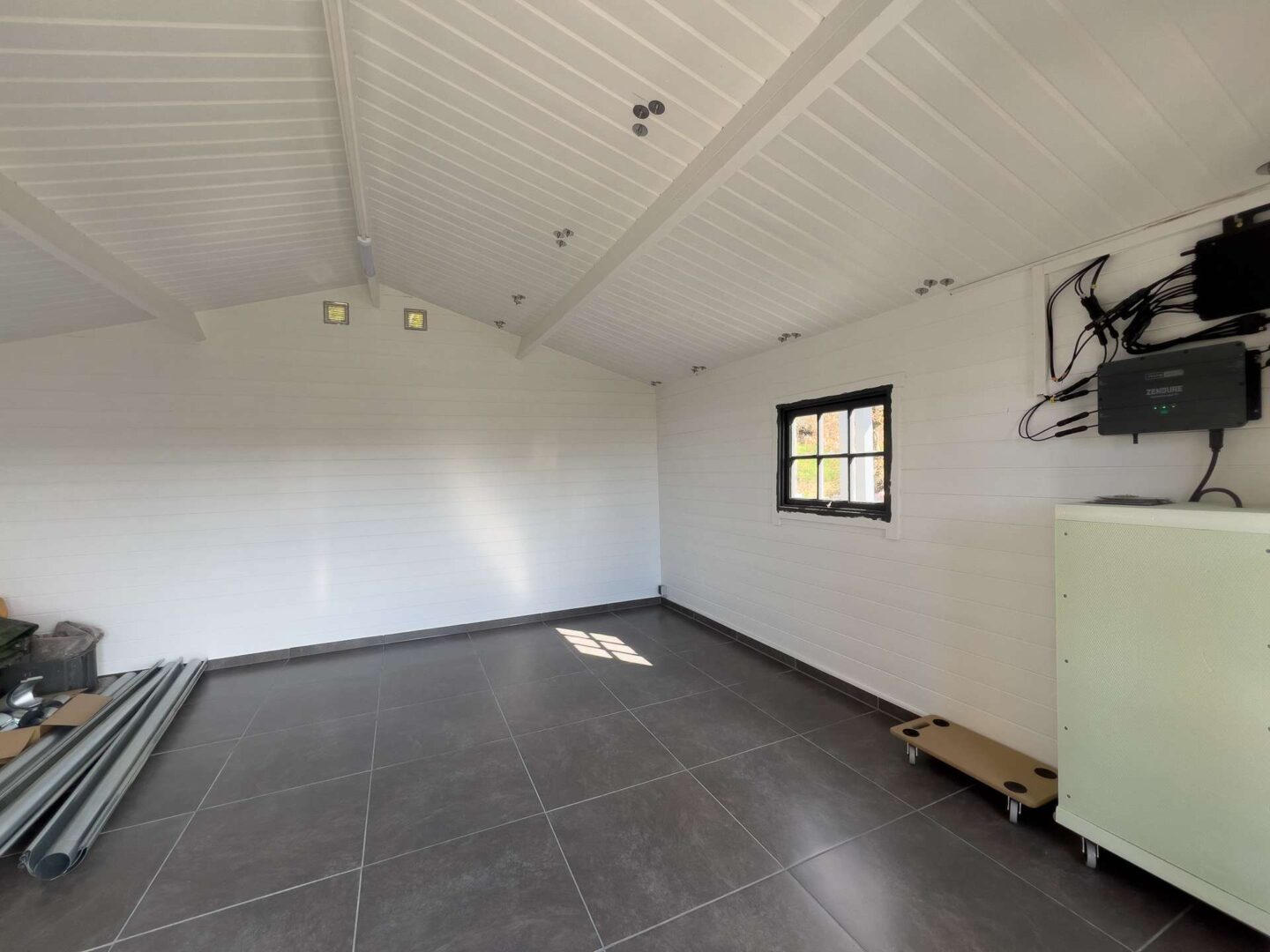 Blick ins Gartenhaus