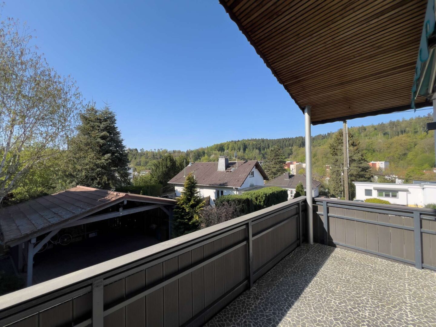 Ausblick vom Balkon