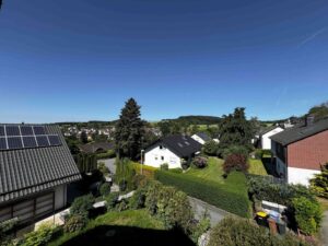 Ausblick vom Balkon im Dach