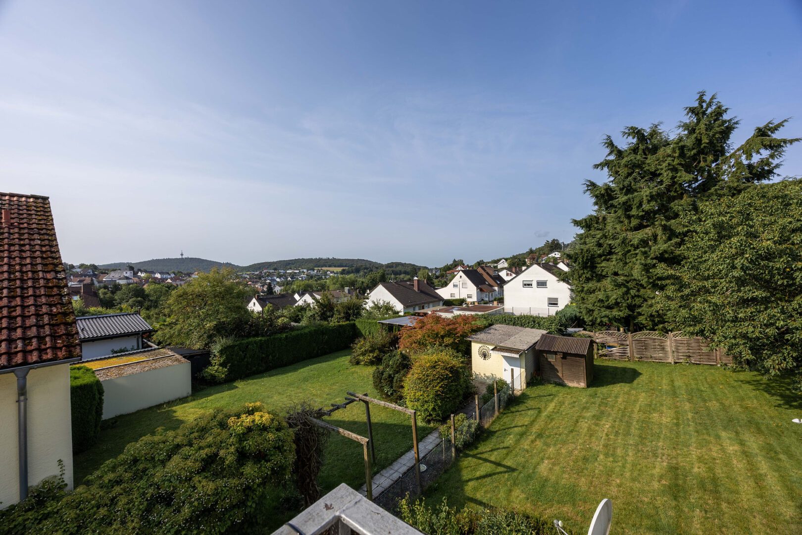 Blick vom Balkon