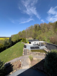Blick vom Balkon