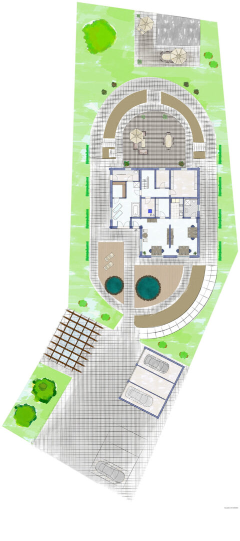 Gartengeschoss mit Aussenanlagen